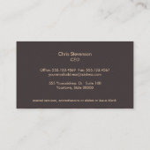 Tree-Logo-Visitenkarte Visitenkarte (Rückseite)