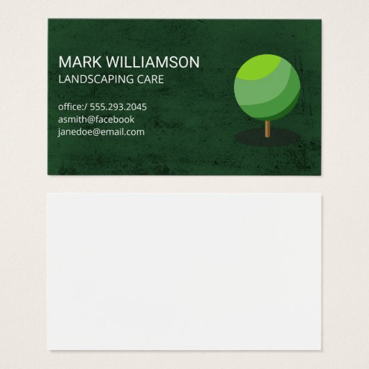 Tree-Logos | Grüner Hintergrund (Vorne & Hinten)