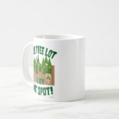 Tree Lot ist mein Hot Spot Holiday Design T - Shir Kaffeetasse (Vorderseite Links)