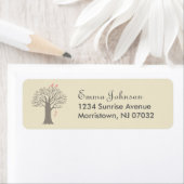 Tree Love Birds Custom Return Address Label (Insitu)