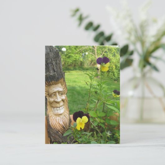 Tree man Postcard Postkarte (Stehend Vorderseite)