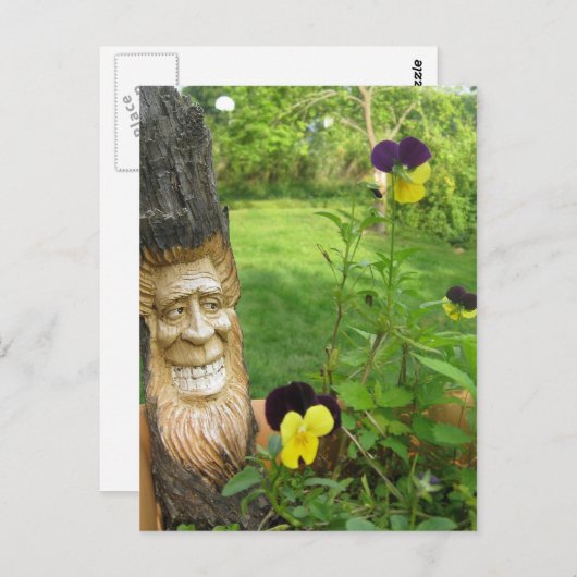 Tree man Postcard Postkarte (Vorne/Hinten)