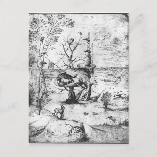 Tree Man von Hieronymus Bosch Postkarte (Vorderseite)