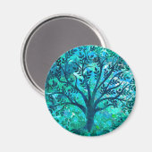 Tree Medallion Magnet (Vorderseite/Rückseite)