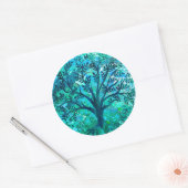 Tree Medallion Runder Aufkleber (Umschlag)