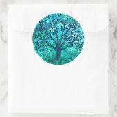 Tree Medallion Runder Aufkleber (Tasche)