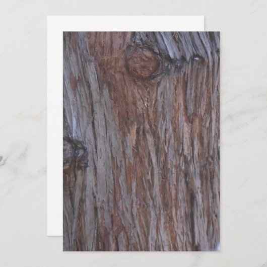 Tree Men Faces Note Card Dankeskarte (Vorne/Hinten)