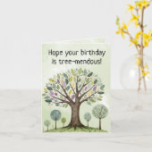 Tree-mendous Geburtstagskarte Karte (Gelbe Blume)