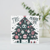 Tree-mendous Time Feiertagskarte (Stehend Vorderseite)