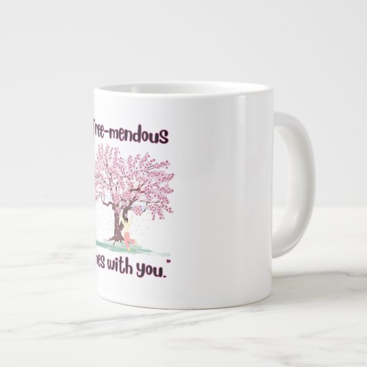 TREE MENDUS QUOTE Jumbo-Tasse (Vorderseite Rechts)