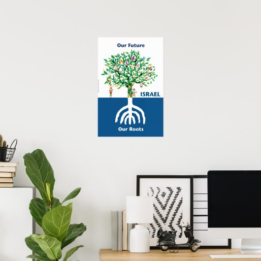 Tree Menorah Poster (Heimbüro)
