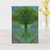 Tree mit Angel Wings Graphic Arts Card Karte (Gelbe Blume)