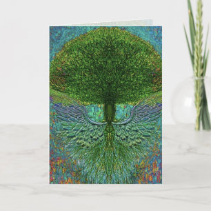 Tree mit Angel Wings Graphic Arts Card Karte