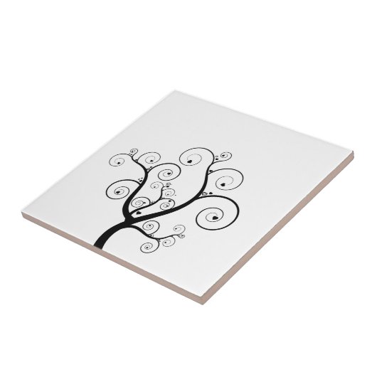 Tree mit Herzen Fliese (Seite)