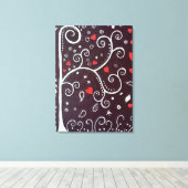 Tree mit Herzen von Michael Dooley Leinwanddruck (Insitu (Holzboden))