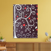 Tree mit Herzen von Michael Dooley Leinwanddruck (Insitu (Wohnzimmer))