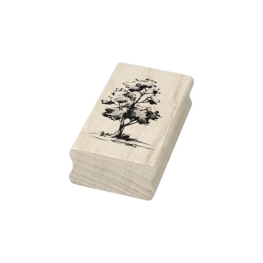 Tree mit Shading Art Briefmarke Gummistempel (Stempel)