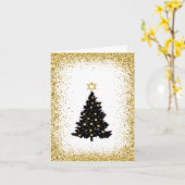Tree mit Star der David Chrismukkah Card Karte (Gelbe Blume)