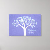 TREE MIT STARS Bar Mitzvah Memory Sign-In Board Leinwanddruck (Vorderseite)