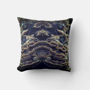 Tree Mushrooms Foto Throw Cushion Kissen
