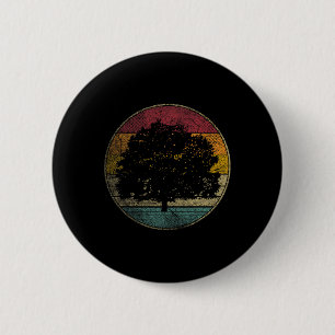 Tree Nature Earth Day Gift Shirt Retro Style Vinta Button