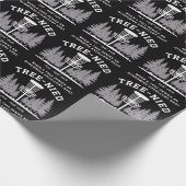 Tree Nied Disc Golf Funny Stupid Tree-nied  Geschenkpapier (Ecke)