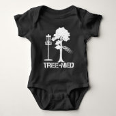 Tree Nied Funny Disk Golf Player Joke Frisbee Baby Strampler (Vorderseite)