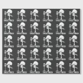 Tree Nied Funny Disk Golf Player Joke Frisbee Geschenkpapier (Flach)