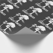 Tree Nied Funny Disk Golf Player Joke Frisbee Geschenkpapier (Ecke)