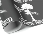 Tree Nied Funny Disk Golf Player Joke Frisbee Geschenkpapier (Rolleneckpunkt)