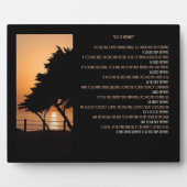 Tree & Ocean Sunset "Do it Anyway" Fotoplatte (Vorderseite)