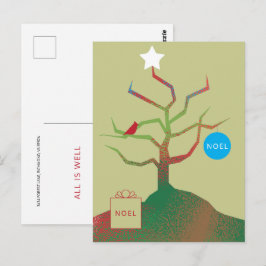 Tree of Art Christmas Card Postkarte
