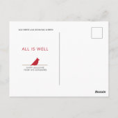 Tree of Art Christmas Card Postkarte (Rückseite)