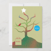 Tree of Art Christmas Foto Card Karte (Vorderseite)