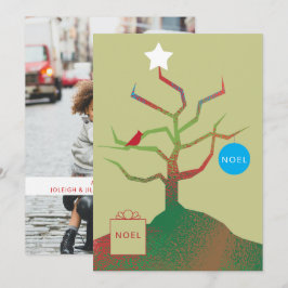 Tree of Art Christmas Foto Card Karte