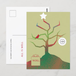 Tree of Art Corporate Christmas Postcard Postkarte