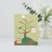 Tree of Art Corporate Christmas Postcard Postkarte (Stehend Vorderseite)