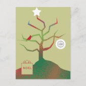 Tree of Art Corporate Christmas Postcard Postkarte (Vorderseite)