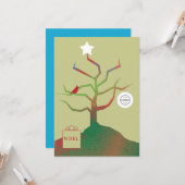 Tree of Art Corporate Weihnachtskarte Karte (Vorderseite/Rückseite Beispiel)