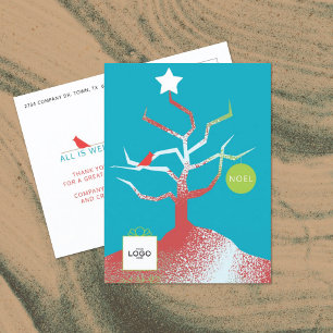 TREE OF ART Unternehmens-Weihnachtskarte Postkarte