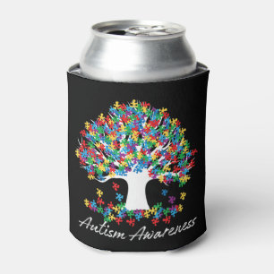 Tree of Autismus Awareness Month Life ASD Männer F Dosenkühler