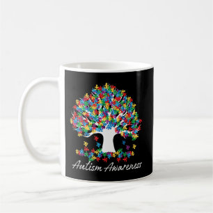 Tree of Autismus Awareness Month Life ASD Männer F Kaffeetasse