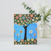 Tree of Beauty Post card Postkarte (Stehend Vorderseite)