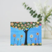 Tree of Beauty Post card Postkarte (Stehend Vorderseite)