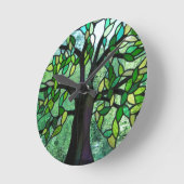 Tree of Enchantment wall clock Runde Wanduhr (Winkel)
