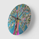 Tree of Enchantment wall clock Runde Wanduhr (Winkel)