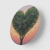 Tree of Hearts clock Runde Wanduhr (Winkel)