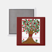 Tree of Hearts Magnet (Vorderseite/Rückseite)