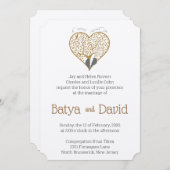 Tree of Hearts Wedding Einladungen (Vorne/Hinten)