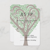 Tree of Hearts Wedding RSVP (Vorne/Hinten)